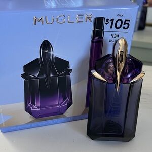 Mugler Purple and Gold Perfume empty bottle! Refillable ! 2 Fl. Oz.